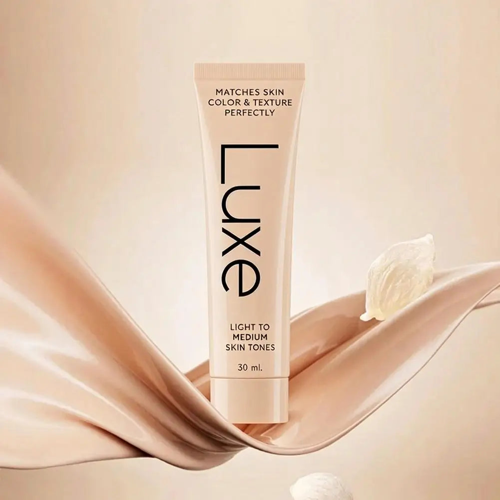 Fond de teint correcteur Luxe Skin Tone Matching, maquillage imperméable à couvrance totale pour dissimuler les imperfections et unifier le teint, longue tenue