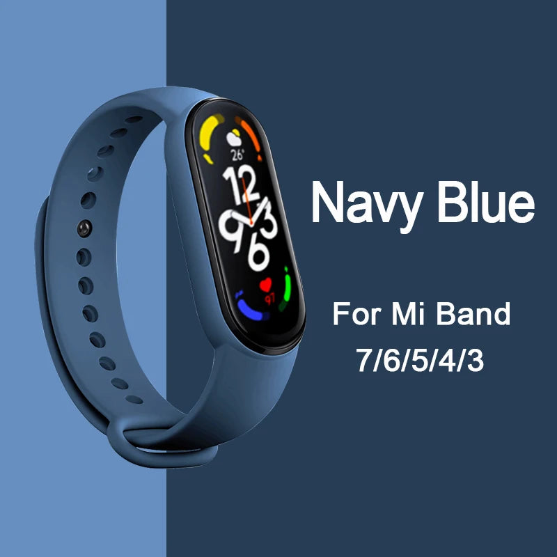 Bracelet pour Mi Band 6 7 Bracelet Sport silicone montre Bracelet Miband6 band4 correa ceinture pour Xiaomi mi band 3 4 5 6 7 accessoires