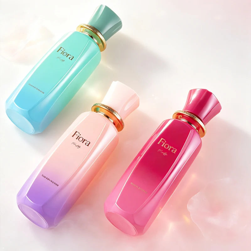 Eau de parfum pour femme 100ml, parfum floral fruité longue tenue, flacon design dégradé, fragrance fraîche, parfum pour tous les jours et les rendez-vous.
