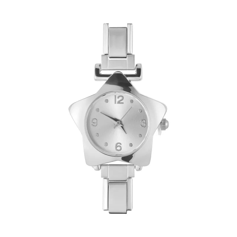 Connecteur de montre de mode en acier inoxydable, lien de charme italien de 9MM, en-tête de montre carrée pour femmes, Bracelet de liaison, bijoux à bricoler soi-même, cadeau