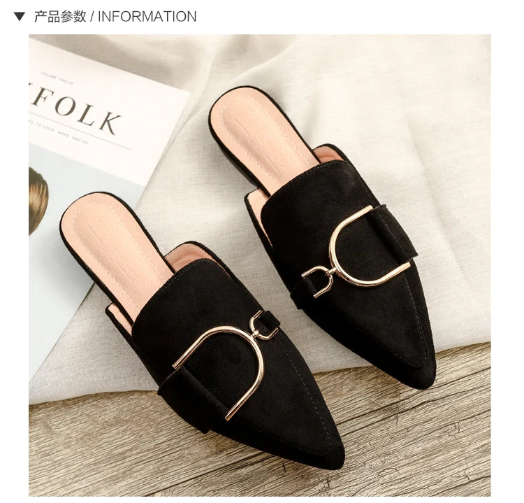 Chaussures plates femmes printemps/automne Chaussures plaques extérieur Mules Chaussures Zapatos Planos De Mujer décontracté Sapatilha Feminina mocassins