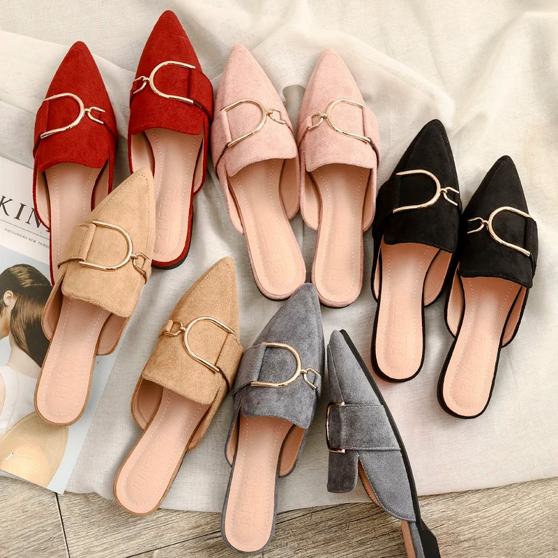 Chaussures plates femmes printemps/automne Chaussures plaques extérieur Mules Chaussures Zapatos Planos De Mujer décontracté Sapatilha Feminina mocassins