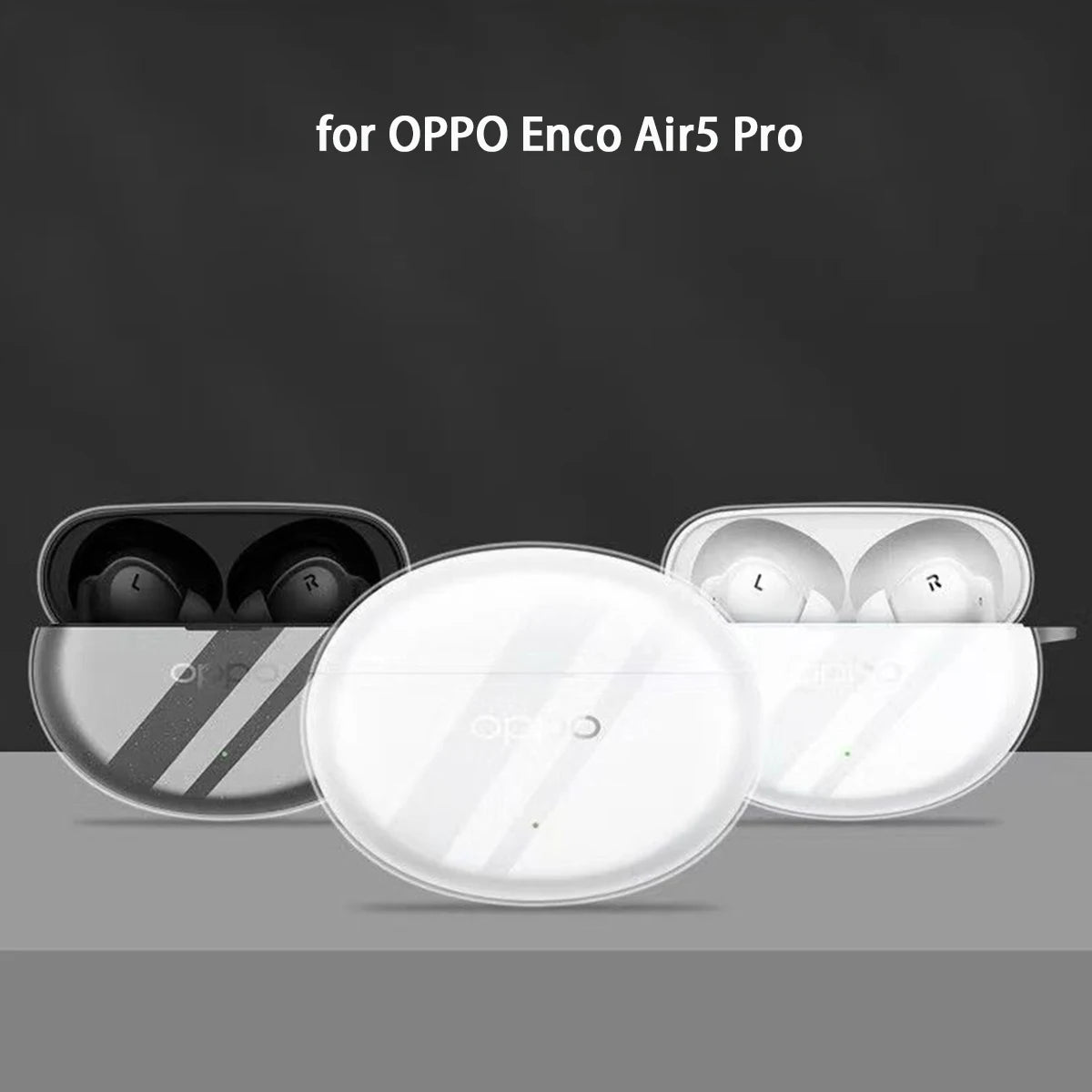 Étui transparent pour écouteurs OPPO Enco Air5 Pro, étui de protection antichoc en TPU souple, accessoires avec cordon