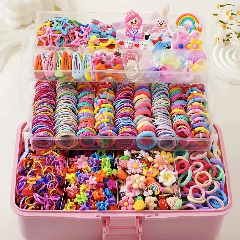 Un ensemble d'accessoires de 718 pièces adapté aux sorties quotidiennes des filles et à leur participation à des événements festifs – Une collection richement sélectionnée.
