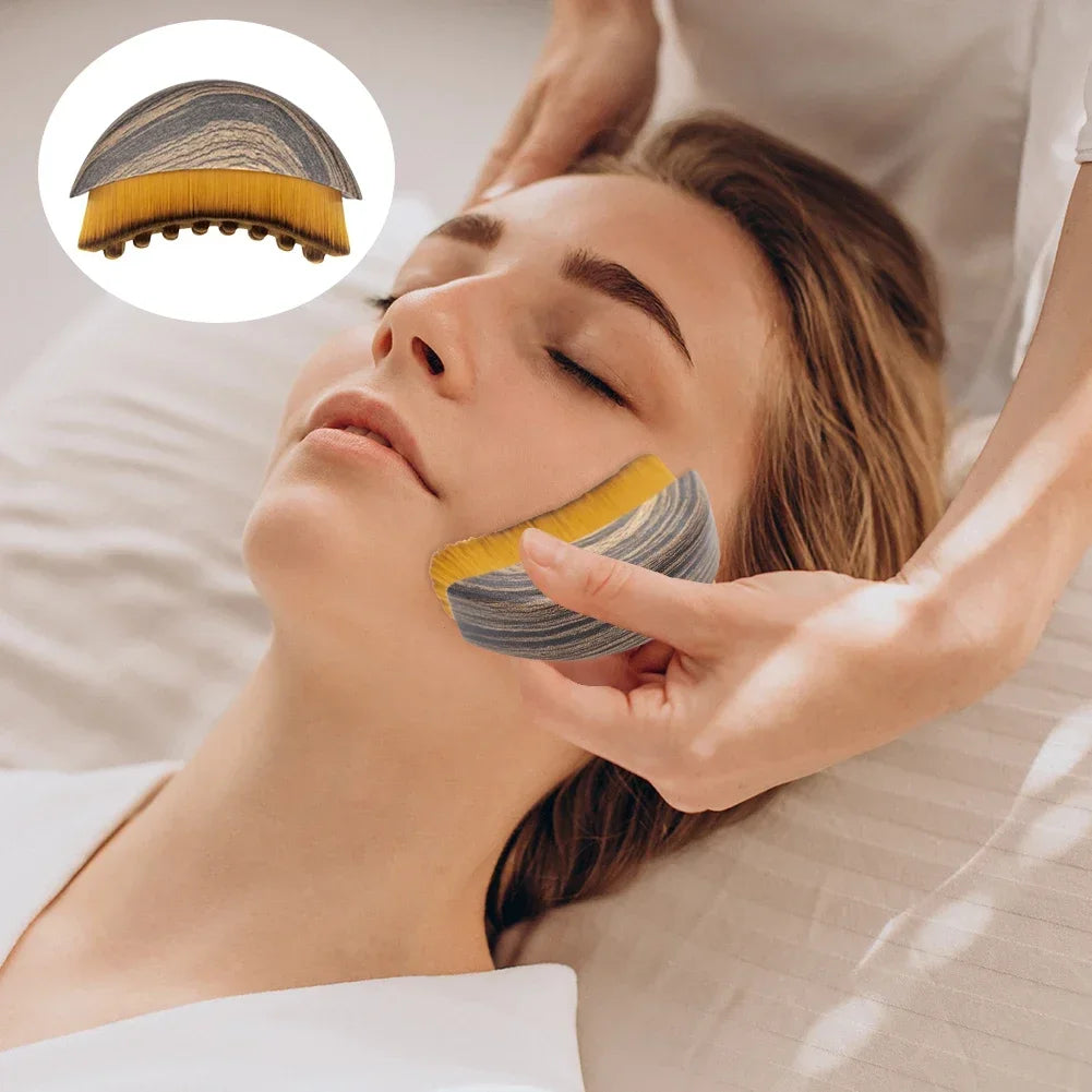 Brosse pour le visage à Contour lymphatique, sculpture du menton et de la mâchoire, masseur de Drainage pour le visage, conçue ergonomquement pour s'adapter à la peau avec précision