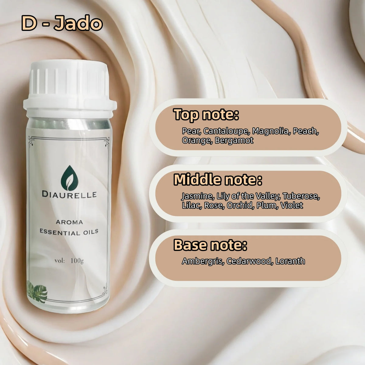 DIAURELLE 100mL diffuseur d'arôme huiles essentielles 8 fois concentré Essence parfum arôme maison parfum désodorisant