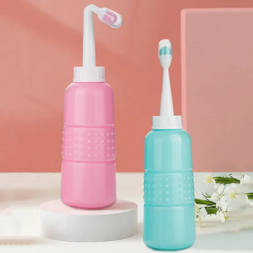 Bouteille de lavage péri-accouchement 500 ml pour soins post-partum, nettoyeur péri-accouchement portable pour maman, outil de nettoyage périnéal doux, essentiel pratique pour la récupération féminine