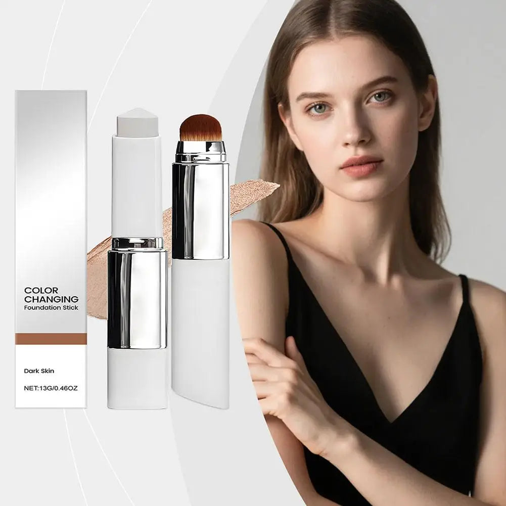 Bâton de fond de teint liquide 2 en 1, léger, hydratant, éclaircissant, changement de couleur pour tous les Types de peau