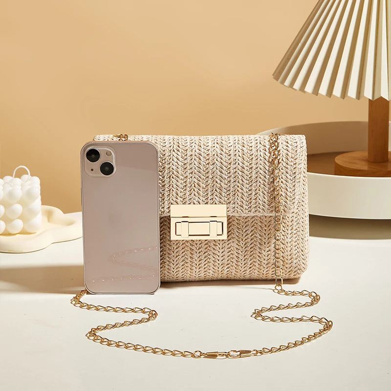 Sac à bandoulière pour femmes, sangle en chaîne, accessoire élégant pour Banquet, sac à bandoulière pour tenues de jour à nuit