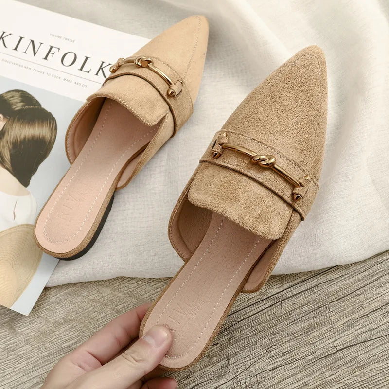 Chaussures plates femmes printemps/automne Chaussures plaques extérieur Mules Chaussures Zapatos Planos De Mujer décontracté Sapatilha Feminina mocassins
