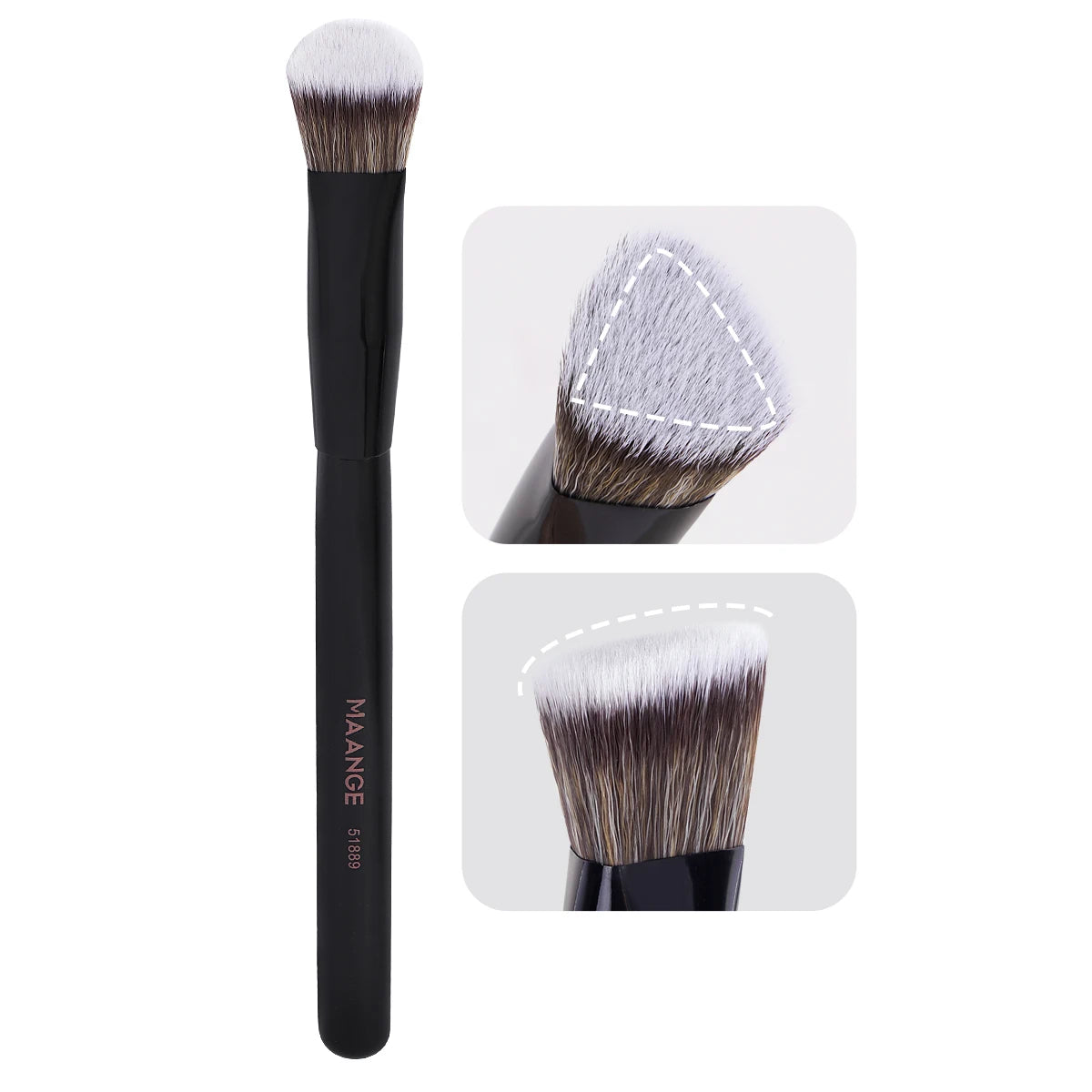 MAANGE-Pinceau de maquillage sous les yeux, brosse triangulaire pour fond de teint, mélange de crème liquide, outils cosmétiques