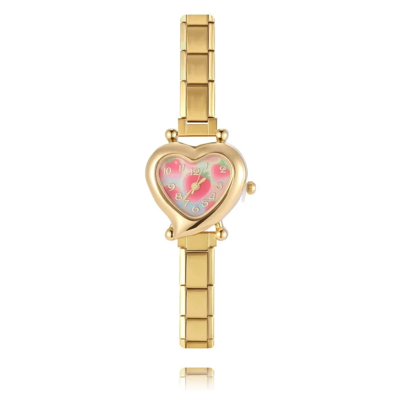 Mode femmes bricolage 9mm largeur italien élastique charme en acier inoxydable montre Bracelet Bracelet pour fête ami femme anniversaire bijoux cadeaux