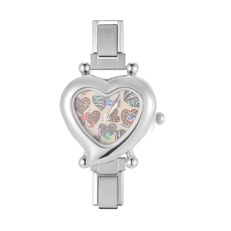 Mode femmes bricolage 9mm largeur italien élastique charme en acier inoxydable montre Bracelet Bracelet pour fête ami femme anniversaire bijoux cadeaux