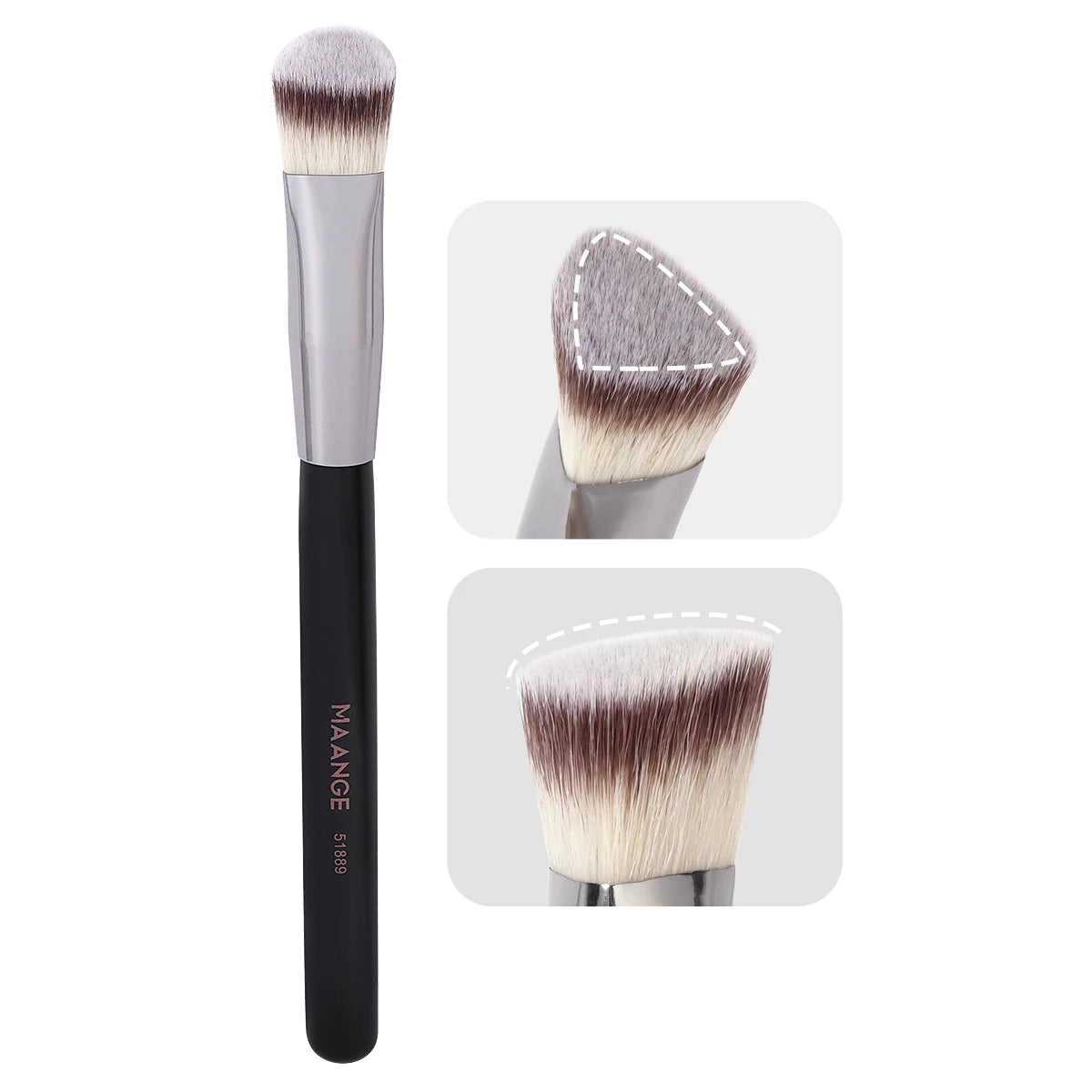 MAANGE-Pinceau de maquillage sous les yeux, brosse triangulaire pour fond de teint, mélange de crème liquide, outils cosmétiques