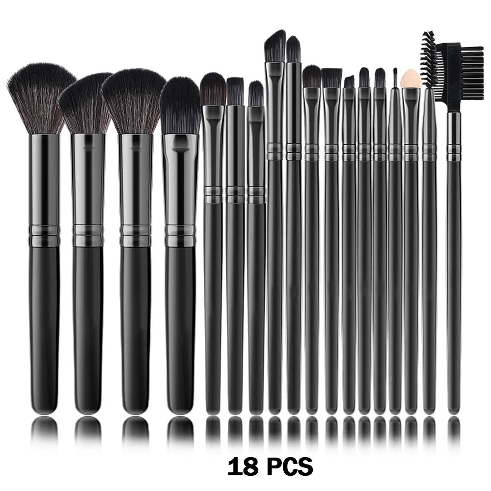 Nouvel ensemble de 10/32 pinceaux de maquillage doux et moelleux pour poudre, fond de teint, contour, fard à joues, correcteur, fard à paupières, estompeur et illuminateur – Outil de beauté
