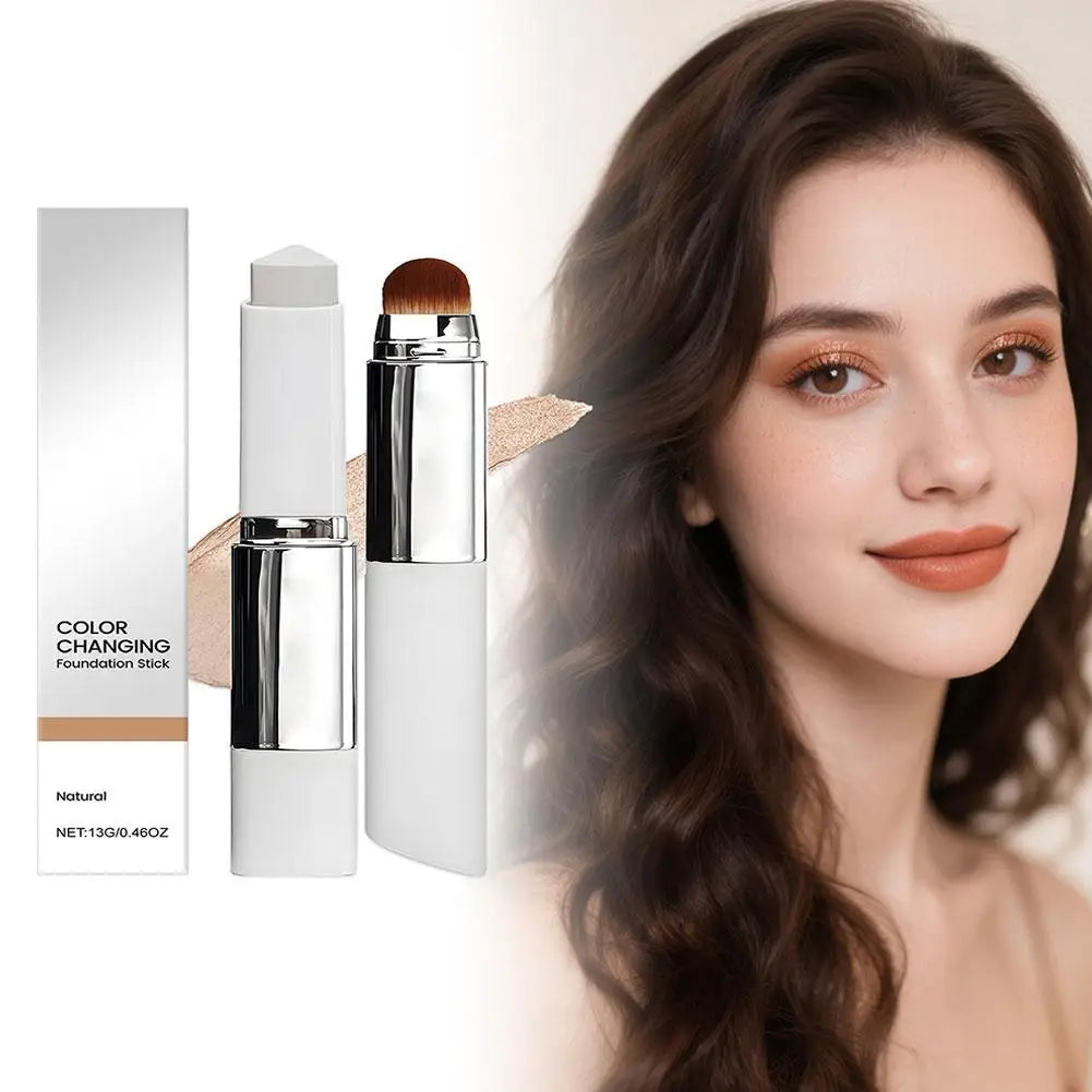 Bâton de fond de teint liquide 2 en 1, léger, hydratant, éclaircissant, changement de couleur pour tous les Types de peau