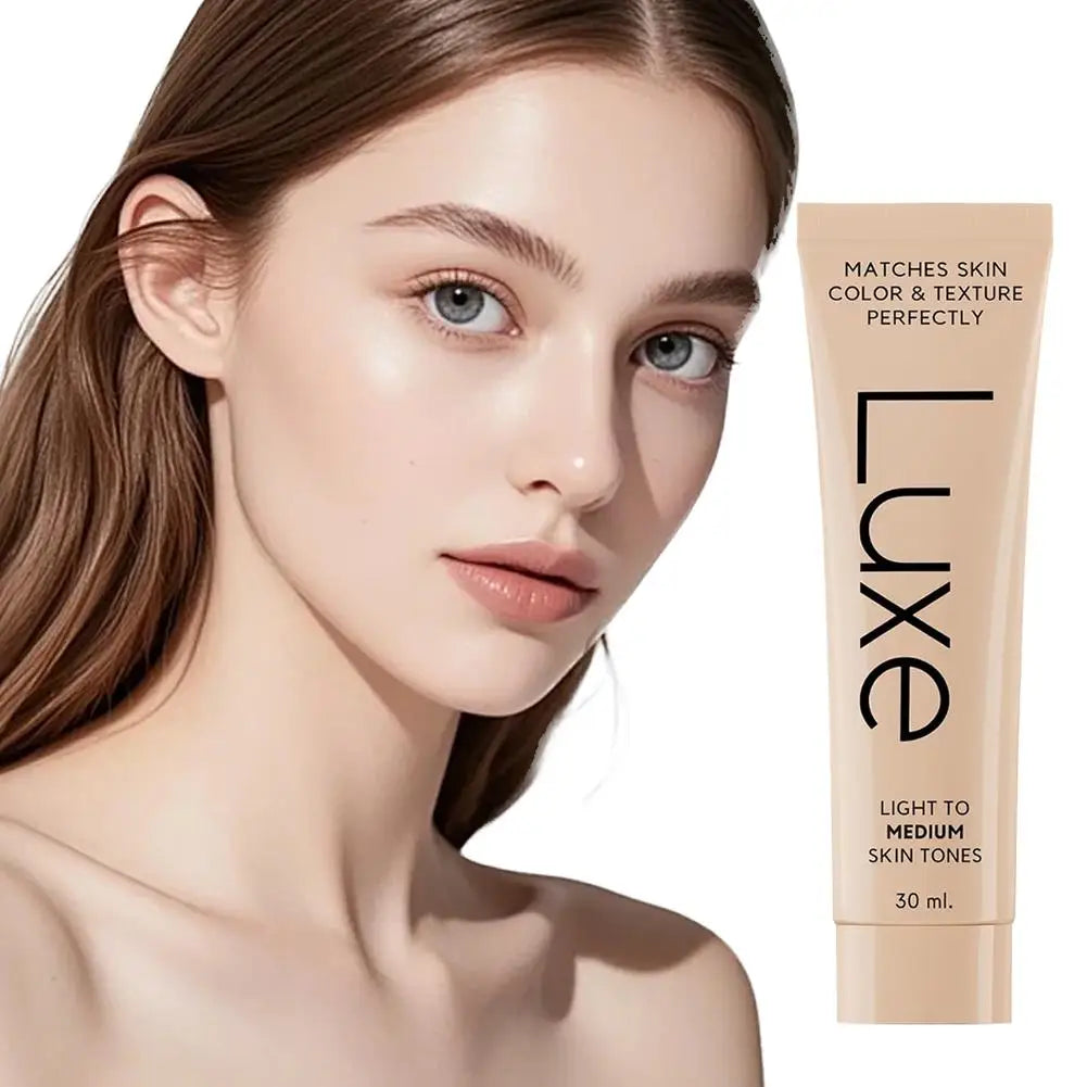 Fond de teint correcteur Luxe Skin Tone Matching, maquillage imperméable à couvrance totale pour dissimuler les imperfections et unifier le teint, longue tenue