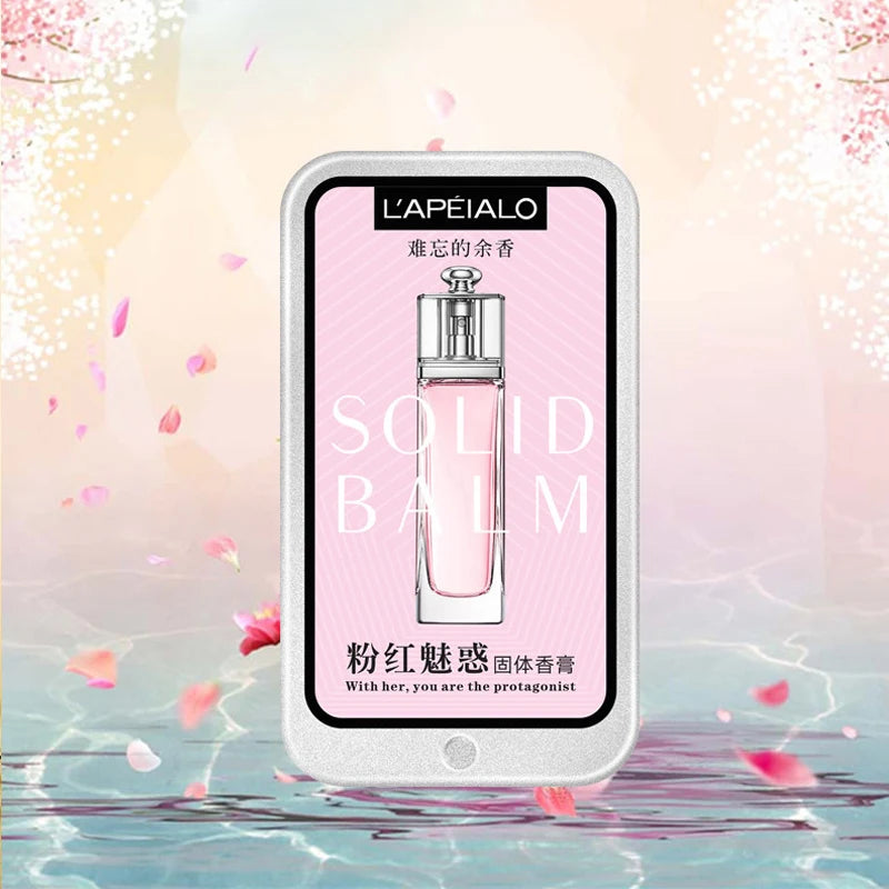 Baume solide parfumé aux phéromones pour femme, parfum longue durée, fragrance légère, baume parfumé solide portable