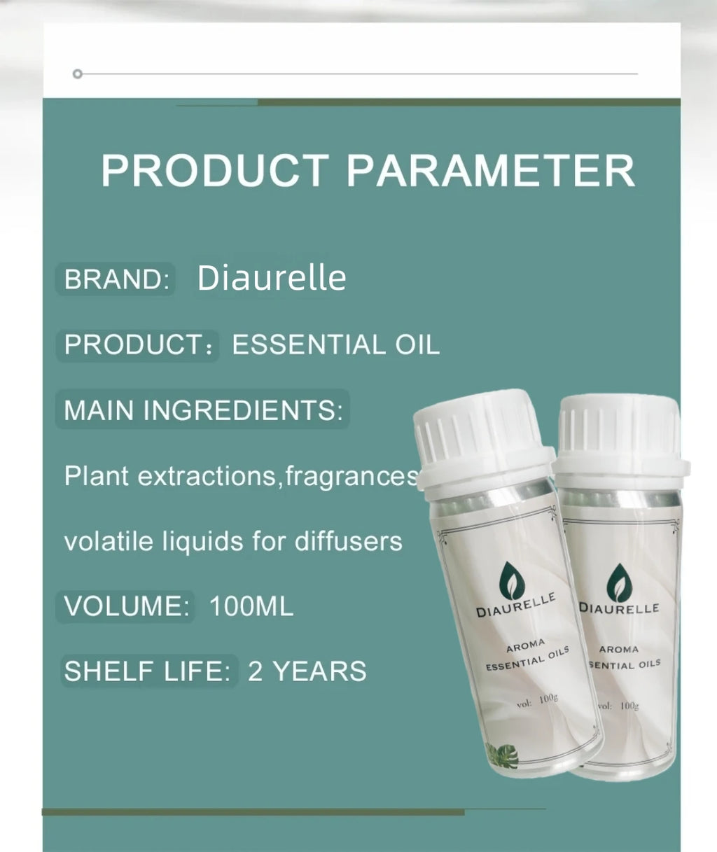DIAURELLE 100mL diffuseur d'arôme huiles essentielles 8 fois concentré Essence parfum arôme maison parfum désodorisant