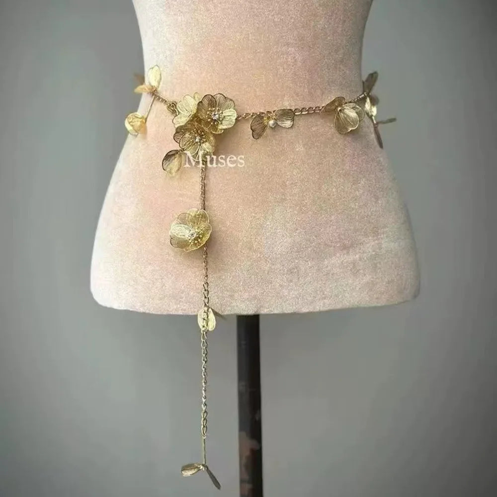 Chaînes de taille en perles élégantes, polyvalentes, style Boho, accessoire de taille, bijoux de corps pour femmes