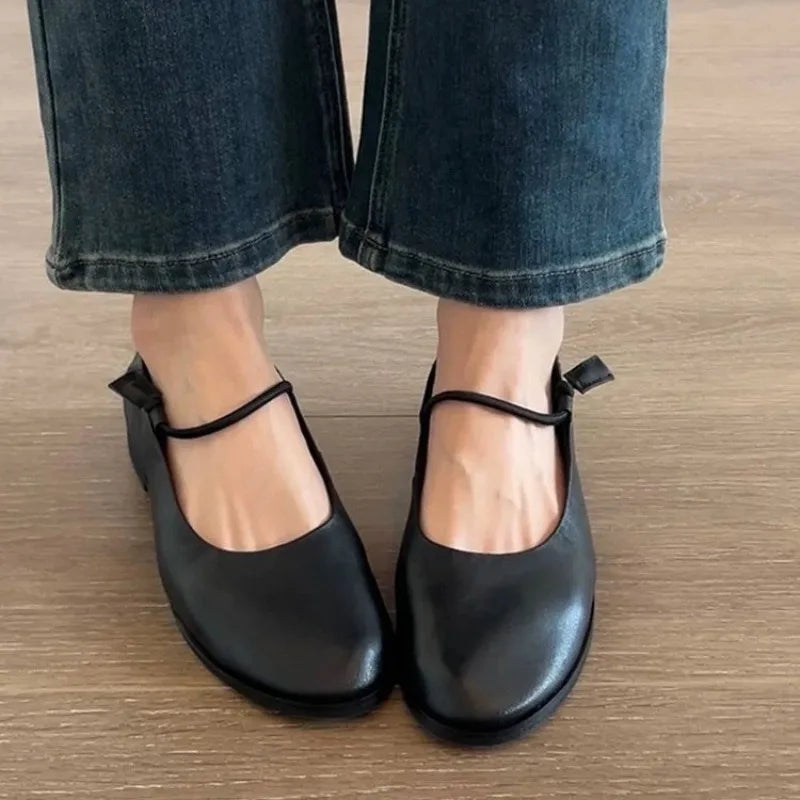 Nouveau Style populaire mode française femmes chaussures plates chaussures de Ballet souples printemps élégant sans lacet mocassins chaussures femmes Zapatos Mujer