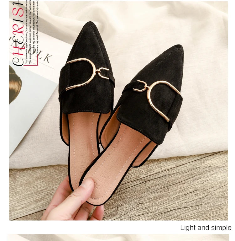 Chaussures plates femmes printemps/automne Chaussures plaques extérieur Mules Chaussures Zapatos Planos De Mujer décontracté Sapatilha Feminina mocassins