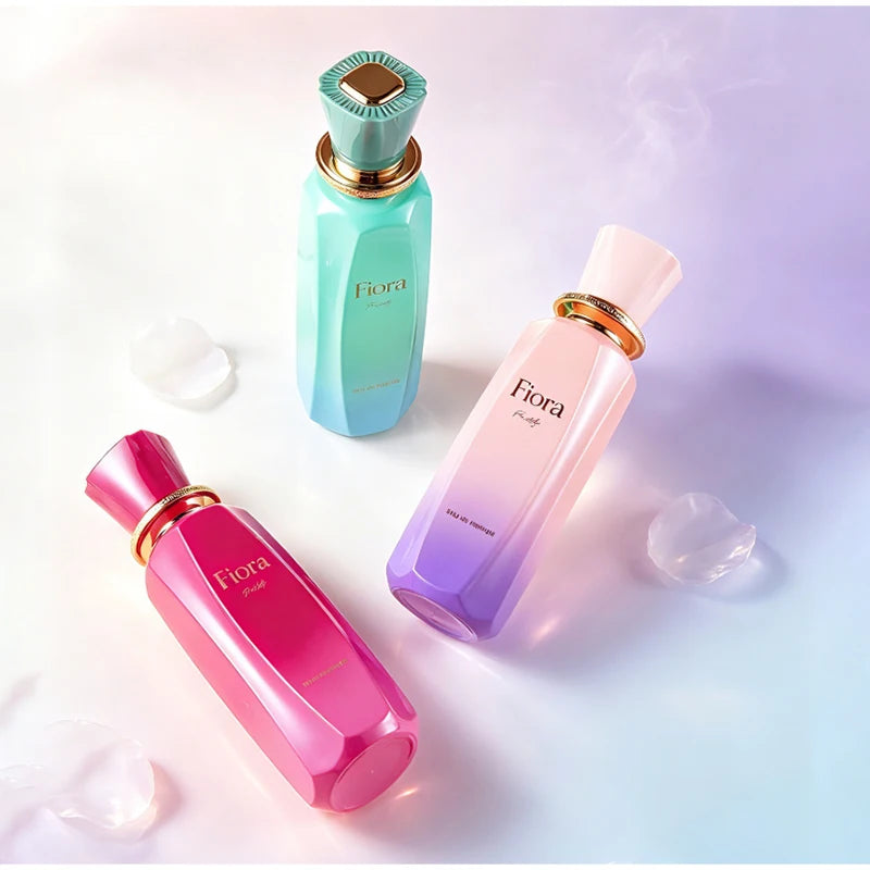 Eau de parfum pour femme 100ml, parfum floral fruité longue tenue, flacon design dégradé, fragrance fraîche, parfum pour tous les jours et les rendez-vous.