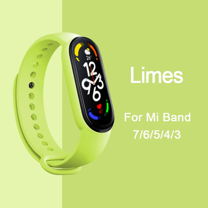 Bracelet pour Mi Band 6 7 Bracelet Sport silicone montre Bracelet Miband6 band4 correa ceinture pour Xiaomi mi band 3 4 5 6 7 accessoires