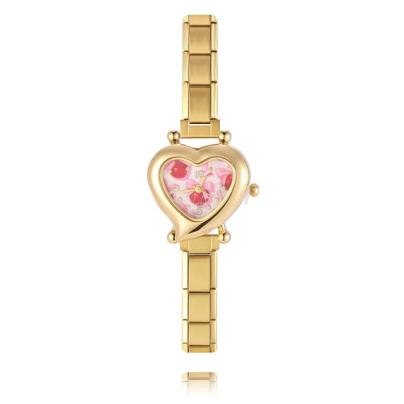 Mode femmes bricolage 9mm largeur italien élastique charme en acier inoxydable montre Bracelet Bracelet pour fête ami femme anniversaire bijoux cadeaux
