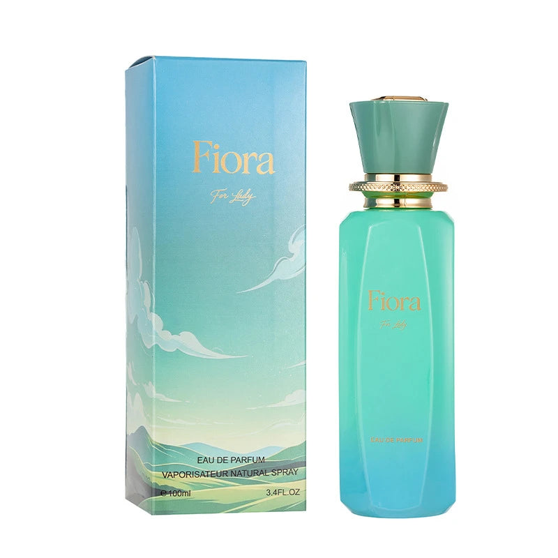 Eau de parfum pour femme 100ml, parfum floral fruité longue tenue, flacon design dégradé, fragrance fraîche, parfum pour tous les jours et les rendez-vous.