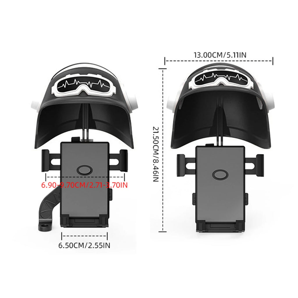 1pc petit casque cavalier moto support pour téléphone portable vélo électrique étanche parasol Navigation support pour téléphone portable
