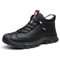 Bottes en cuir Pu hommes printemps chaussures hautes décontractées pour hommes tendance fermeture éclair chaussures plates hiver Sneaker vulcanisé cheville Tennis Zapatillas