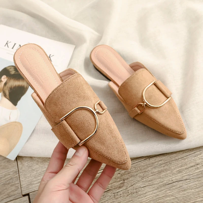 Chaussures plates femmes printemps/automne Chaussures plaques extérieur Mules Chaussures Zapatos Planos De Mujer décontracté Sapatilha Feminina mocassins