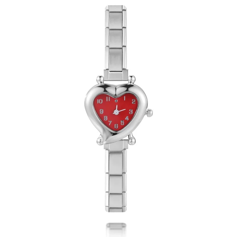 Mode femmes bricolage 9mm largeur italien élastique charme en acier inoxydable montre Bracelet Bracelet pour fête ami femme anniversaire bijoux cadeaux
