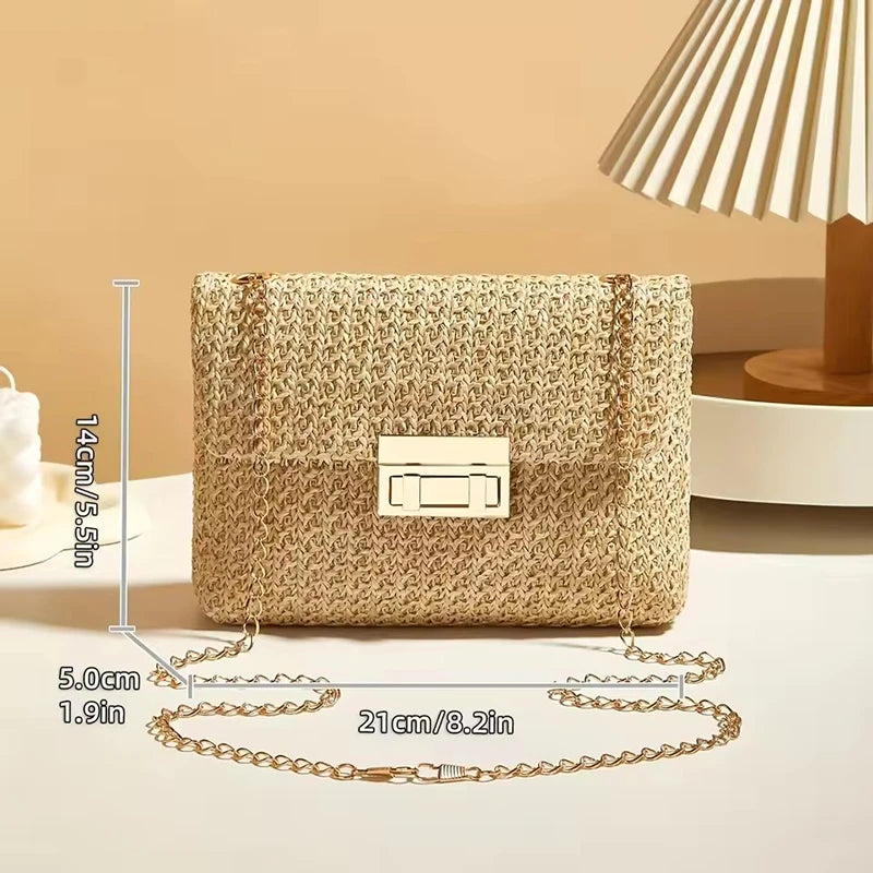 Sac à bandoulière pour femmes, sangle en chaîne, accessoire élégant pour Banquet, sac à bandoulière pour tenues de jour à nuit