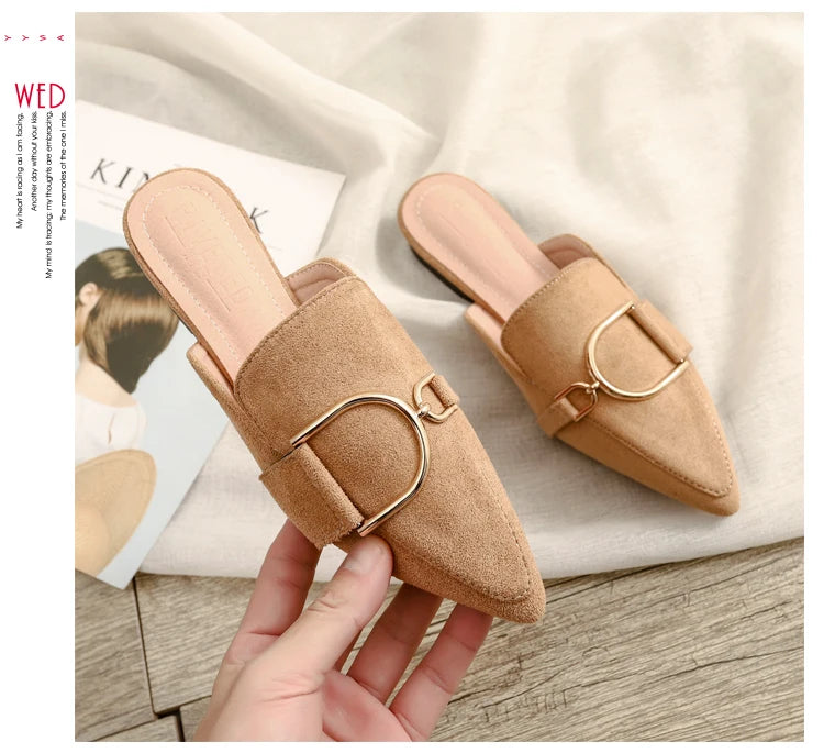 Chaussures plates femmes printemps/automne Chaussures plaques extérieur Mules Chaussures Zapatos Planos De Mujer décontracté Sapatilha Feminina mocassins