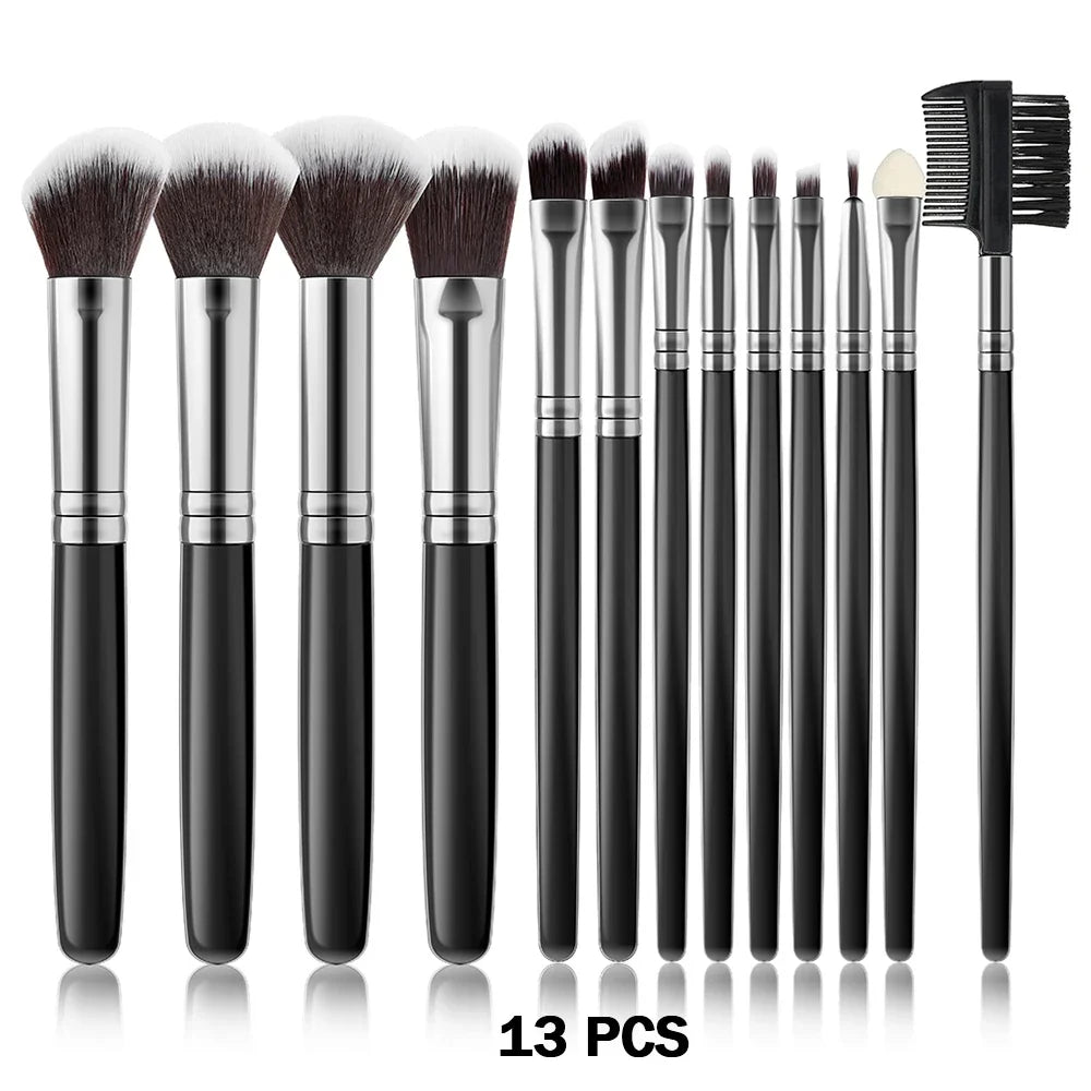 Nouvel ensemble de 10/32 pinceaux de maquillage doux et moelleux pour poudre, fond de teint, contour, fard à joues, correcteur, fard à paupières, estompeur et illuminateur – Outil de beauté
