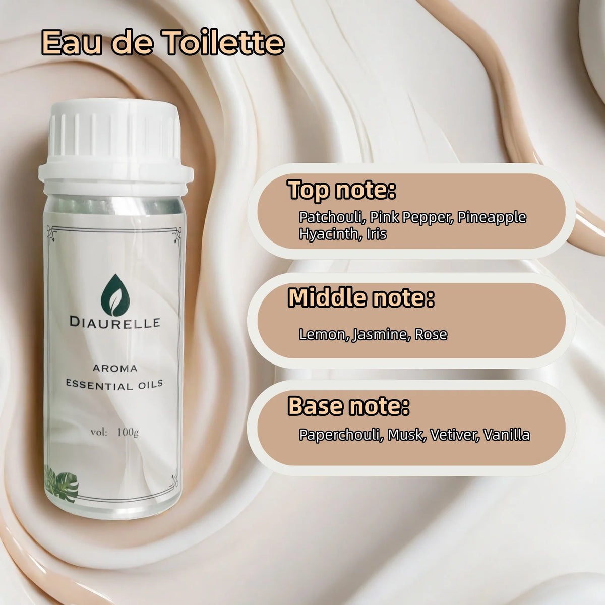 DIAURELLE 100mL diffuseur d'arôme huiles essentielles 8 fois concentré Essence parfum arôme maison parfum désodorisant