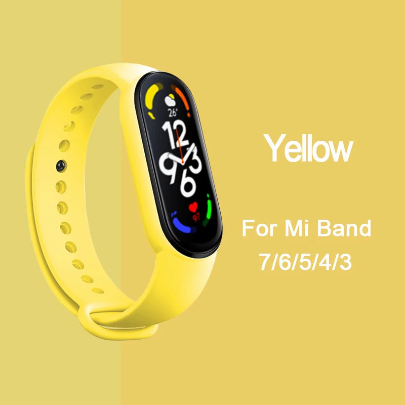 Bracelet pour Mi Band 6 7 Bracelet Sport silicone montre Bracelet Miband6 band4 correa ceinture pour Xiaomi mi band 3 4 5 6 7 accessoires