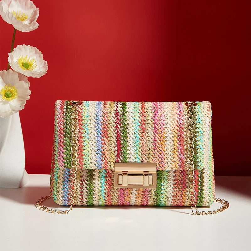 Sac à bandoulière pour femmes, sangle en chaîne, accessoire élégant pour Banquet, sac à bandoulière pour tenues de jour à nuit
