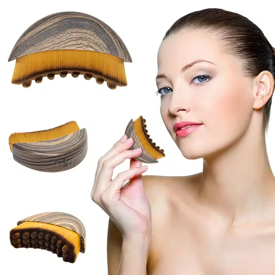 Brosse pour le visage à Contour lymphatique, sculpture du menton et de la mâchoire, masseur de Drainage pour le visage, conçue ergonomquement pour s'adapter à la peau avec précision