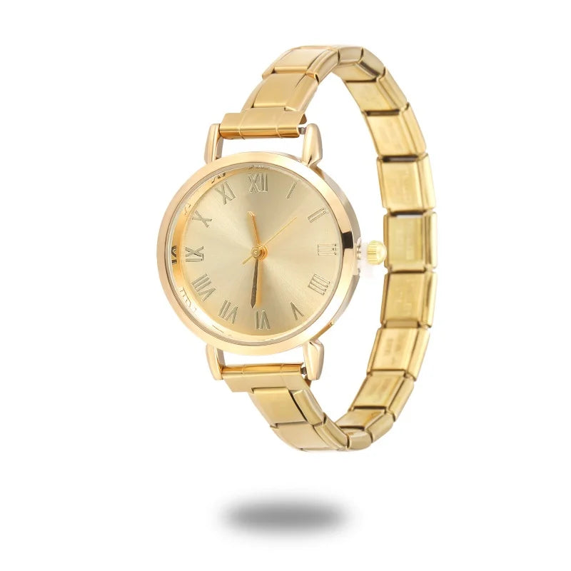 Connecteur de montre de mode en acier inoxydable, lien de charme italien de 9MM, en-tête de montre carrée pour femmes, Bracelet de liaison, bijoux à bricoler soi-même, cadeau