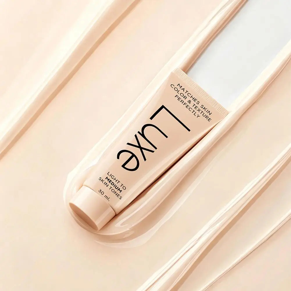 Fond de teint correcteur Luxe Skin Tone Matching, maquillage imperméable à couvrance totale pour dissimuler les imperfections et unifier le teint, longue tenue