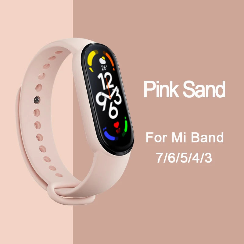 Bracelet pour Mi Band 6 7 Bracelet Sport silicone montre Bracelet Miband6 band4 correa ceinture pour Xiaomi mi band 3 4 5 6 7 accessoires
