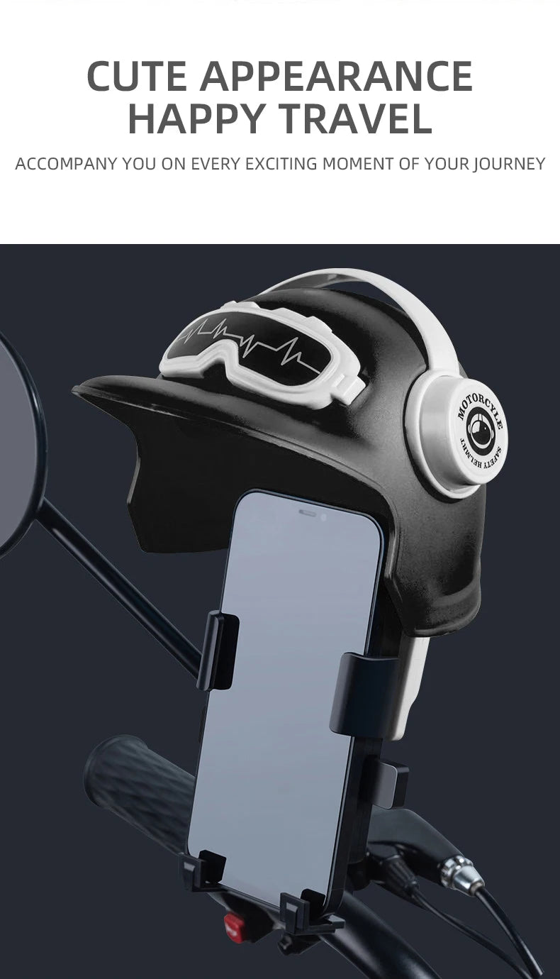 1pc petit casque cavalier moto support pour téléphone portable vélo électrique étanche parasol Navigation support pour téléphone portable