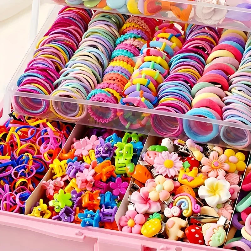 Un ensemble d'accessoires de 718 pièces adapté aux sorties quotidiennes des filles et à leur participation à des événements festifs – Une collection richement sélectionnée.