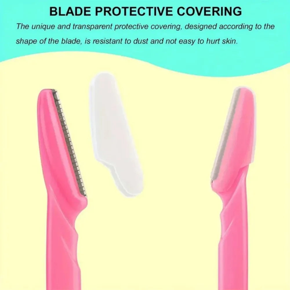 40 pièces rasoir de sourcils maquillage outils de beauté sûr sourcils rasoir visage corps épilation lames de rasoir femme sourcils façonnage couteau