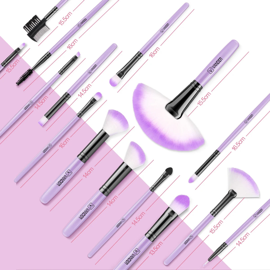 Nouvel ensemble de 10/32 pinceaux de maquillage doux et moelleux pour poudre, fond de teint, contour, fard à joues, correcteur, fard à paupières, estompeur et illuminateur – Outil de beauté