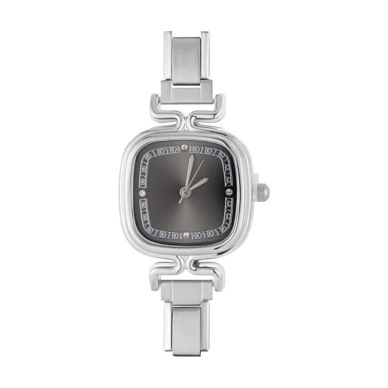 Connecteur de montre de mode en acier inoxydable, lien de charme italien de 9MM, en-tête de montre carrée pour femmes, Bracelet de liaison, bijoux à bricoler soi-même, cadeau