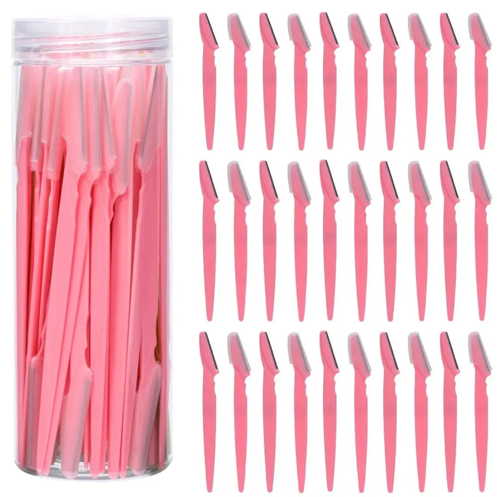 40 pièces rasoir de sourcils maquillage outils de beauté sûr sourcils rasoir visage corps épilation lames de rasoir femme sourcils façonnage couteau